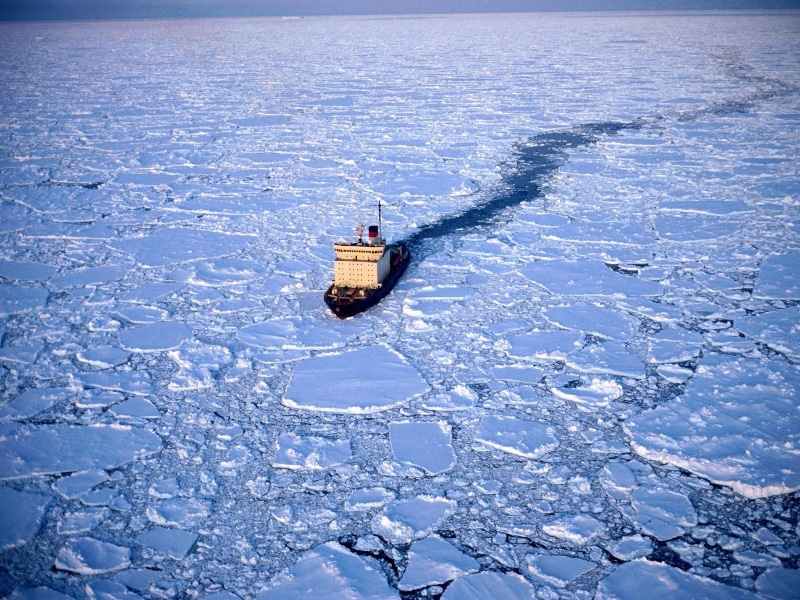 720P, ice, icebreakers, ship, north pole, sea