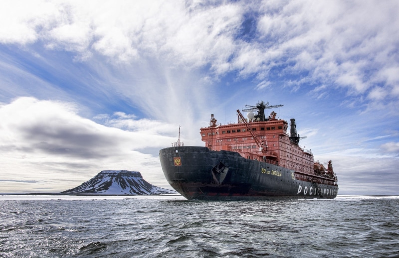ship, Rosatom, 1080P, powered icebreaker, arctic, Nuclear