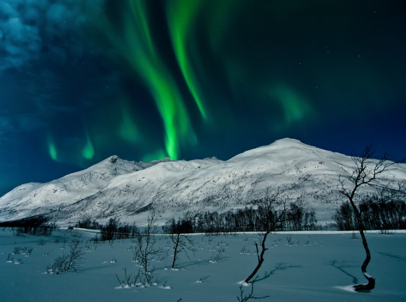 power in nature, frozen, night, snowcapped mountain, gray, scenics - nature, environment, auroraborealis, nature, aurora polaris, sky, snow, tranquil scene