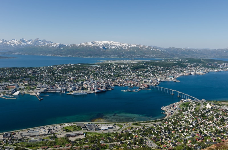 Norway, bridge, 1080P, Tromso, panorama