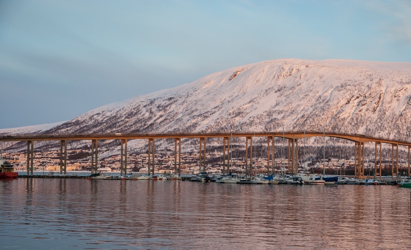 cloud - sky, scenics - nature, day, landscape, tromso, non-urban scene, fjord, 2K, mountain range, commercial Dock, travel, building exterior, europe