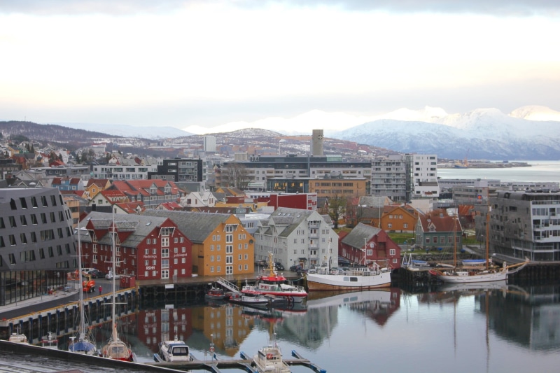 building, nautical vessel, built structure, norwegian, norway, arctic, nature, townscape, architecture, 1080P, building exterior, mountain, city, arctic circle