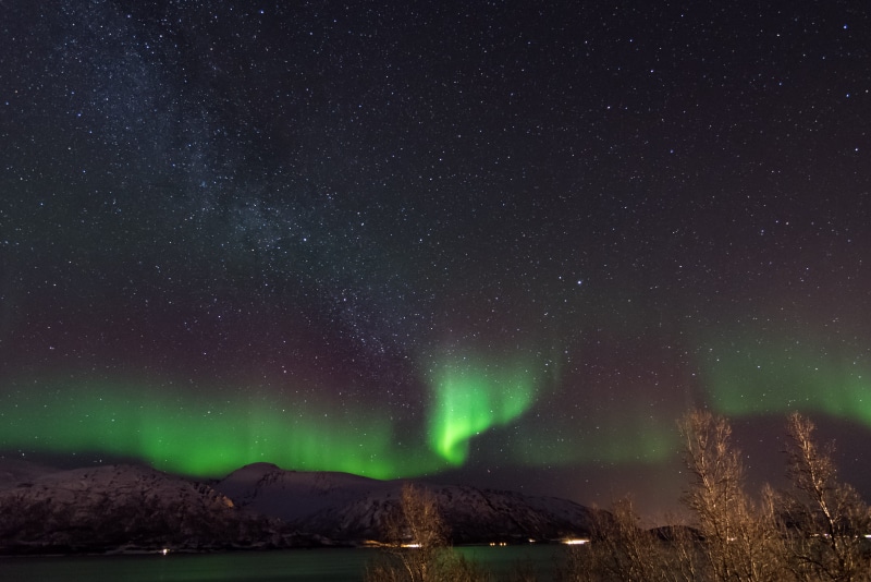 aurora boreali, astronomy, tranquil scene, scenics - nature, water, wilderness, beauty in nature, night, outdoors, northern light, norway, space, aurora