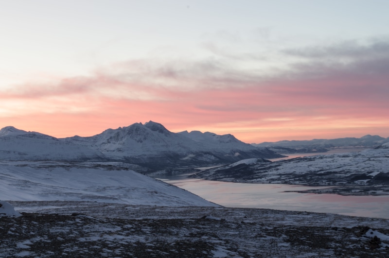 winter, cold temperature, beauty in nature, tranquil scene, wilderness, idyllic, barren, nature, fiord, norway, field, rugged, glacier, snow, daytime, sunset