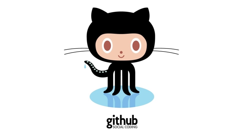 indoors, drawing - art product, versioning, open source, illustration, creativity, Github, cat, one person, human representation, 1080P, mammal, logo