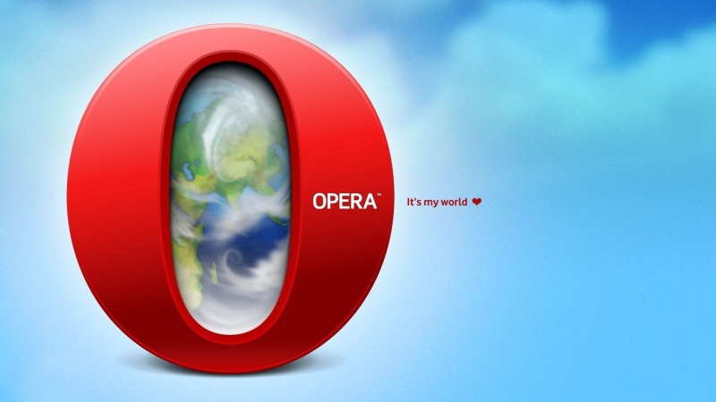 Opera browser, world, red, opera, 1080P