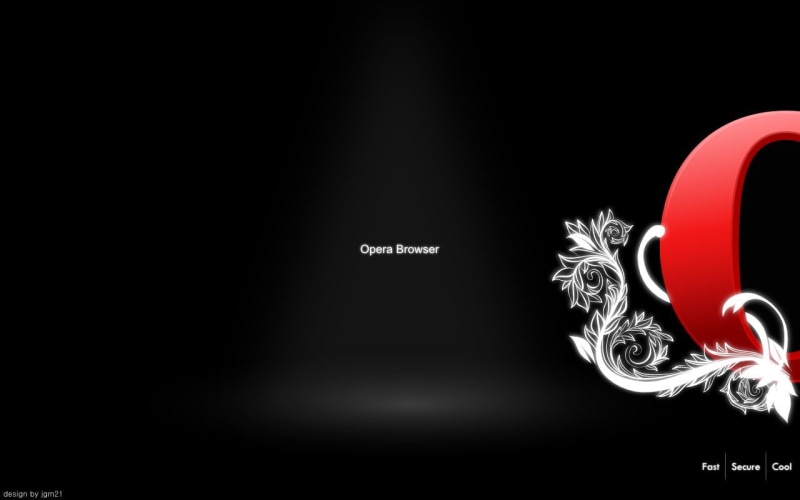 Opera, Browser, copy space, design, studio shot, Technology, no people, text, western script, red, indoors, sign, black background, black color, communication