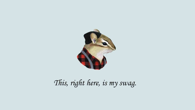 studio shot, artwork, quote, mammals, vertebrate, animal wildlife, side view, cute, text, copy space, domestic, close-up, swag, illustration, domestic animals
