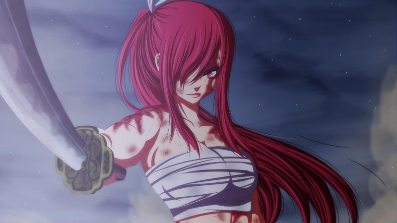 anime, 1080P, erza scarlet, fairy tail, sword