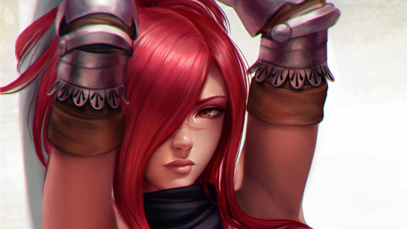 1080P, art and craft, women, fashion, haired, Fairy Tail, redhead, beautiful woman, Mirco Cabbia, looking at camera, people, red, Scarlet Erza, female
