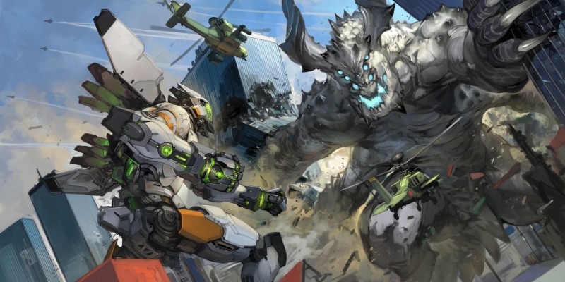 digital art, 2K, kaiju, artwork, Jeager (Pacific Rim), mech