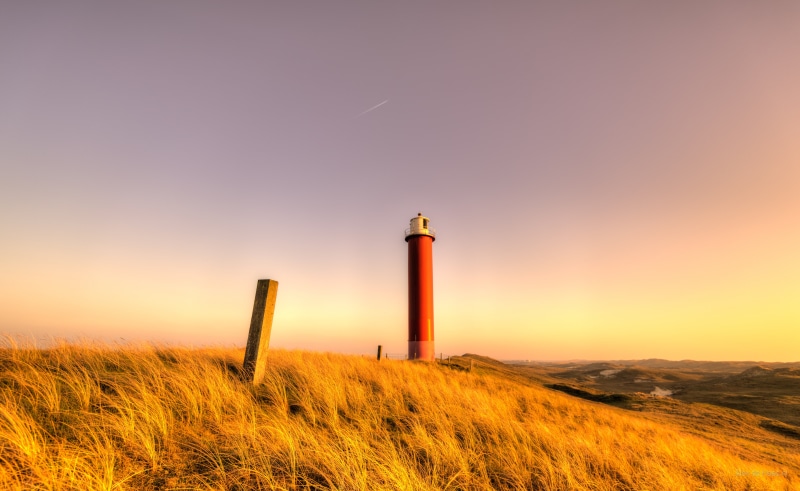 35mm, nature, zon, Lighthouse, maritime, hour, Grote, serene, Netherlands, photo, dunes, red, sunset, sky, tower, 5K, Nikkor, golden hour, golden, D750
