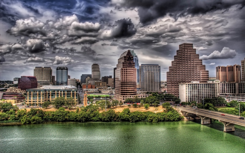 HDR, building, 2K, river, cityscape, Austin (Texas)