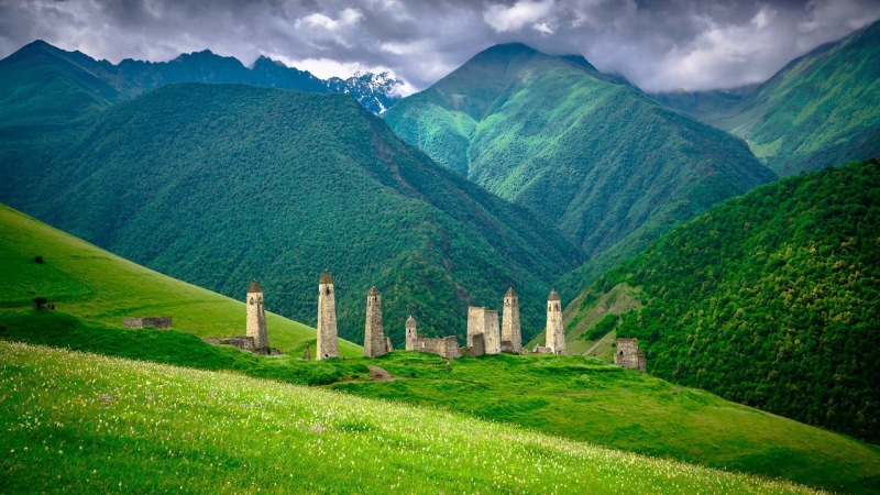 green, hill station, plant, ancient, grassland, no people, land, archaeology, mountainous landforms, environment, tranquility, landscape, highland, grass