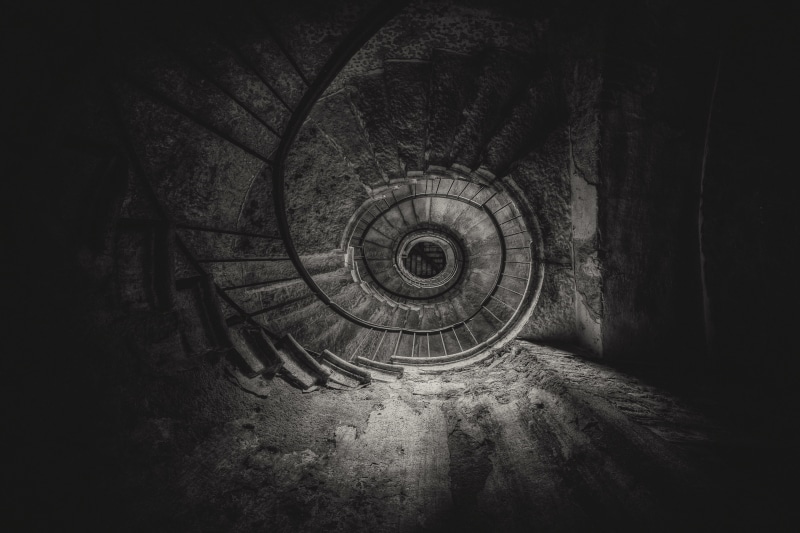 tunnel, no people, circle, photography, indoors, steps and staircases, worms eye view, the way forward, nature, day, 4K, architecture, diminishing perspective