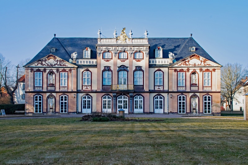 thuringia germany, house, baroque, building exterior, grass, luxury, mansion, places of interest, building, lawn, facade, home, culture, architecture, Castle