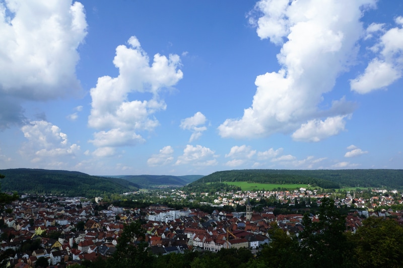 hiking, masonry, high angle view, 5K, town, wall, recovery, middle ages, landscape, old, places of interest, september, beauty in nature, tuttlingen, residential district