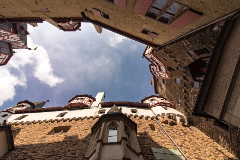 germany, travel destinations, eltz, sky, religion, the past, burg eltz, history, low angle view, place of worship, architecture, outdoors, castle, old castle