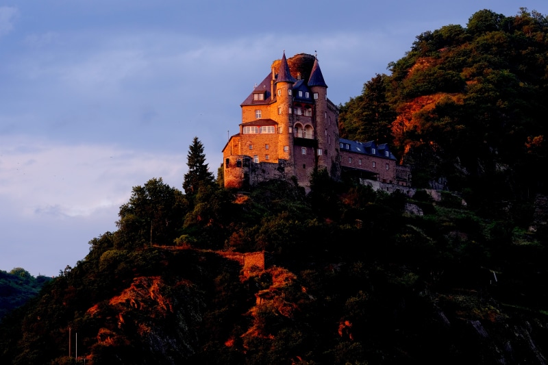 belief, 5K, the past, light, meersburg, wall, outdoors, glow, building exterior, atmosphere, low angle view, tree, mountain, sunset, orange, built structure