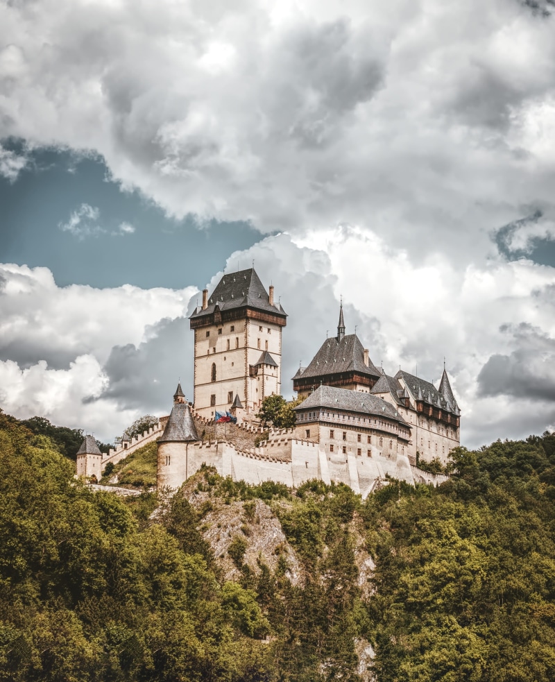 places of interest, romantic, building exterior, 2K, travel, religion, stones, architecture, building, old, hill, day, middle ages, spirituality, tree