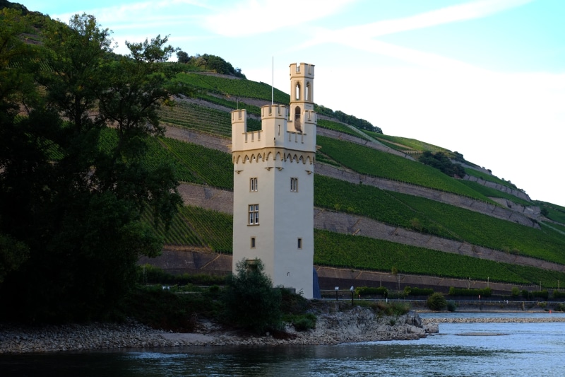 architecture, nature, Bingen, tourism, day, waterfront, land, lighthouse, middle ages, Tower, water, stone, direction, old, bingen mäuseturm, landmark