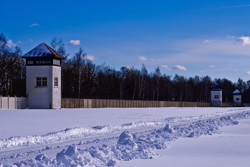 remember, substantiate, german history, concentration camp, built structure, covering, outdoors, tree, sky, landscape, cruel, Kz, barbed wire, holocaust