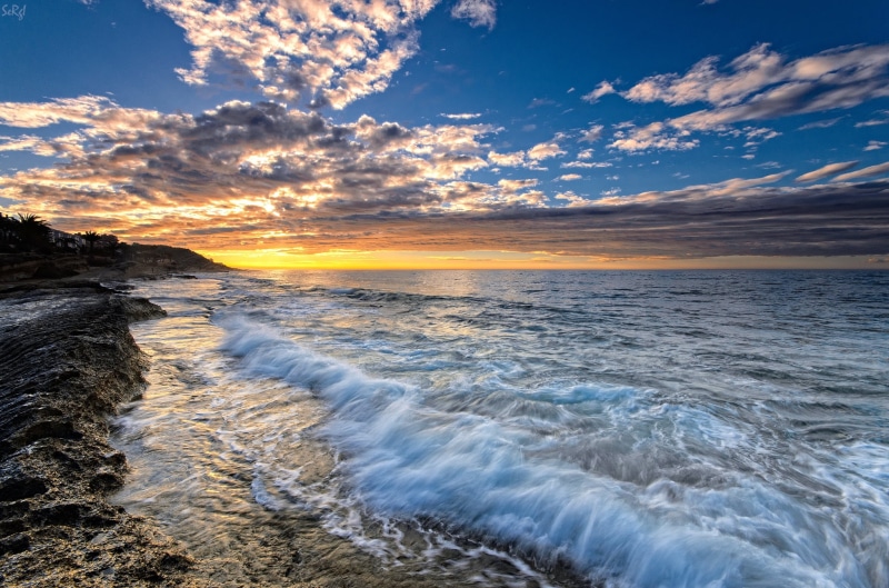 spain, dramatic Sky, dusk, landscape, sunlight, island, sunrise - Dawn, sea, coastline, sky, sun, beauty In Nature, tranquility, blue, cloudscape, alicante