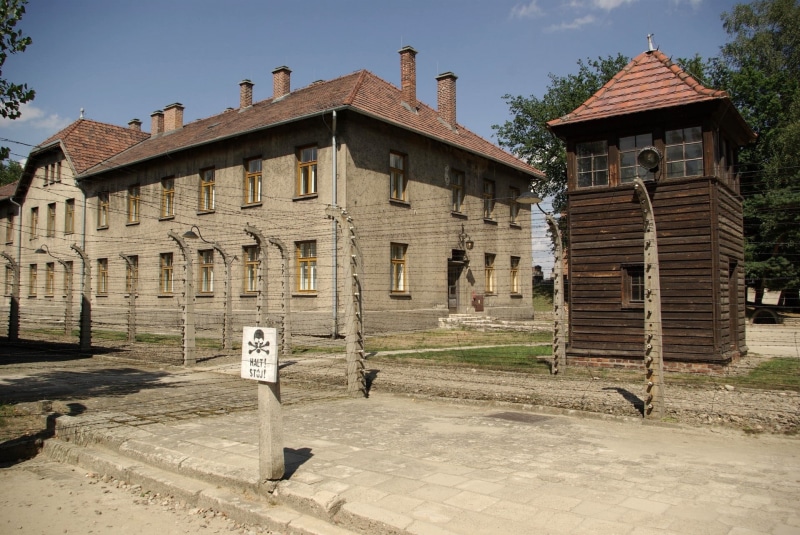 crime, concentration, sky, auschwitz-birkenau, the past, brick, concentration camp, religion, old, grass, danger, oswiecim, wood - material, outdoors, war
