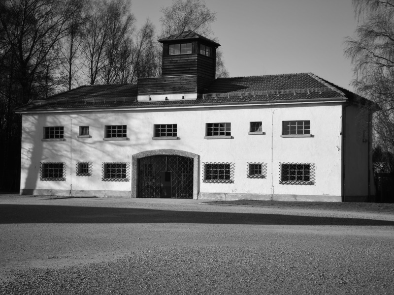 transportation, places of interest, outdoors, plant, tree, tracking, nature, dachau, facade, bare tree, 4K, history, architecture, window, crime, building
