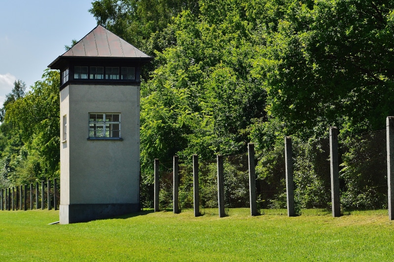 crime, past, bad, no people, mass murders, death, 4K, grass, memorial, history, lawn, dachau, green color, cruel, tree, built structure, plant, front or back yard