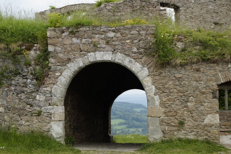 building, archway, lake constance, middle ages, forward, masonry, trutzig, ruin, wall, travel destinations, guard, arch, no people, nature, wall - building feature