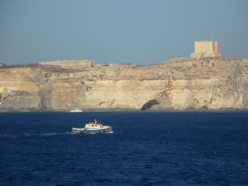 sailing, waterfront, mediterranean, tower, sea, watchtower, mediterranean Sea, scenics - nature, clear sky, rocky, nautical Vessel, day, transportation