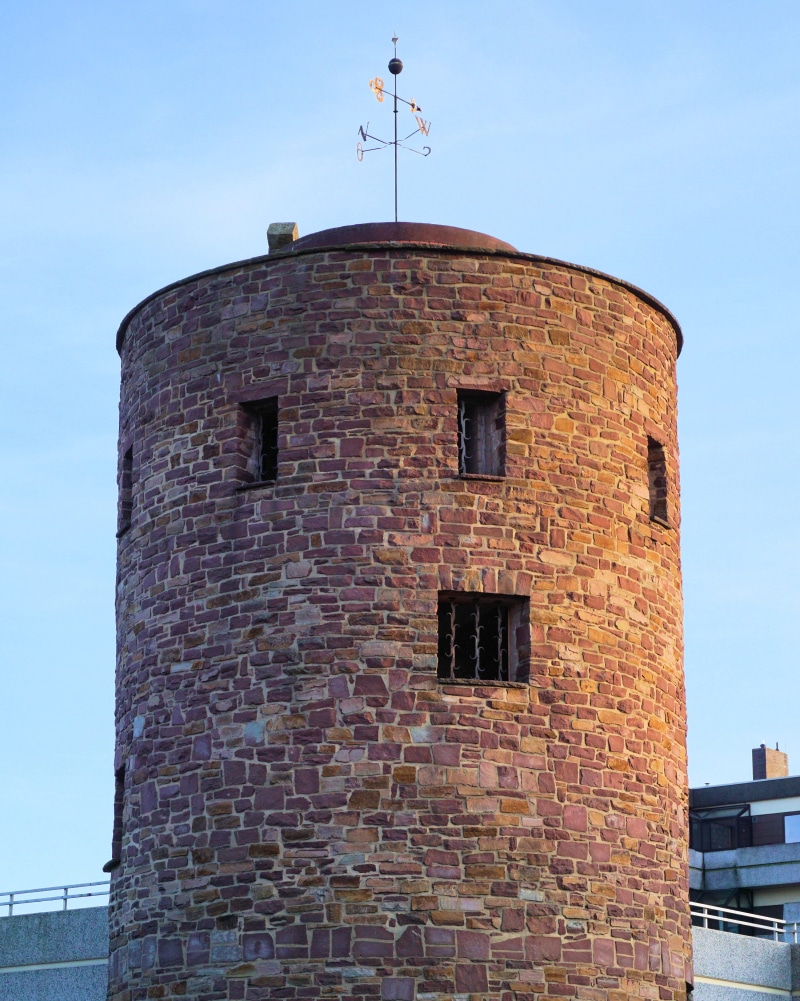 sky, no people, building, 2K, europe, watchtower, day, clear sky, the past, nature, old, built Structure, low angle view, Dice Tower, brick, tower, wall - building feature