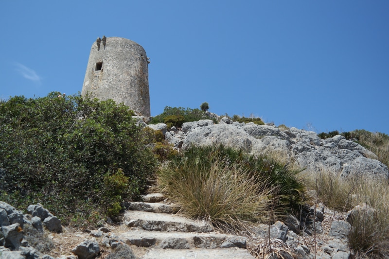 day, old, travel, sky, ruined, building exterior, watchtower, travel destinations, tower, blue, building, plant, history, land, outdoors, architecture