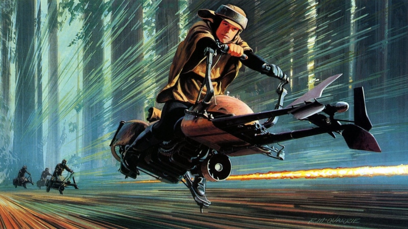 sports equipment, Star Wars, Star Wars Episode VI: Return Of The Jedi , arts culture and entertainment, motion, adventure, outdoors, technology, adult