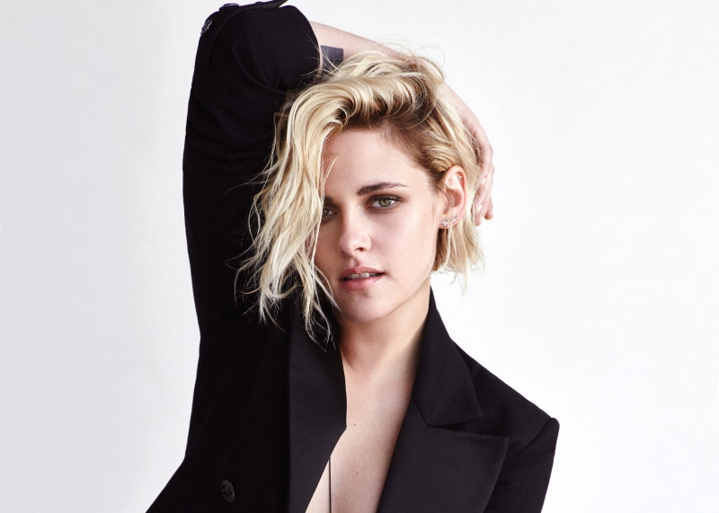 4K, Kristen Stewart, 4K, jacket, black, HD, woman, photo