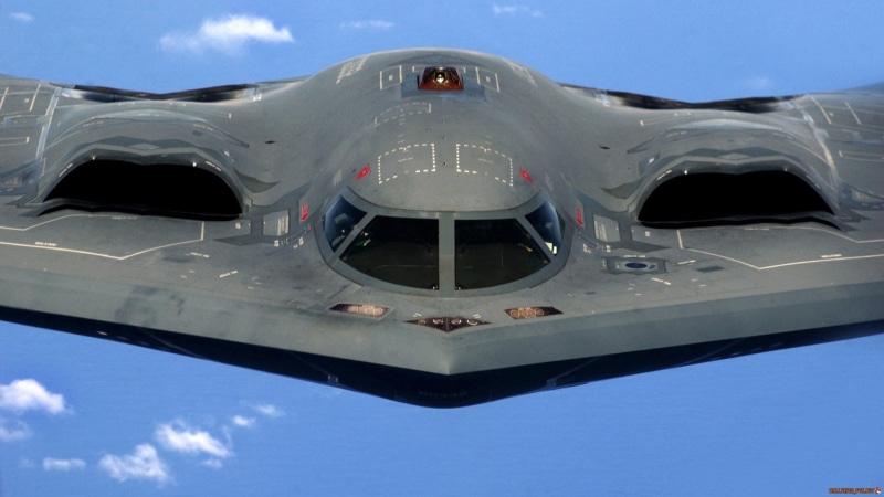 mode of transportation, outdoors, air force, military, fighter plane, directly below, sky, nature, day, low angle view, Northrop Grumman B-2 Spirit, airplane