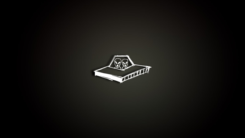 aliens, digital art, EDM, 1080P, simple background, music, minimalism, simple