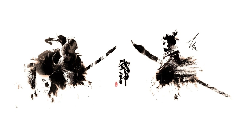 splatter, inksplatter, dojo, still life, White, japan, text, sky, ninja, white background, high angle view, no people, cut out, black color, close-up, old