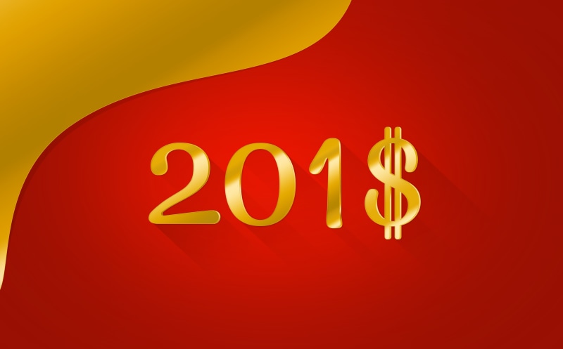 newyear, Background, Dollars, Holidays, new, graphicdesign, redbackground, Money, Gold, fortune, 2018, Design, Year, graficdesign, 8K, wealth, Rich, New
