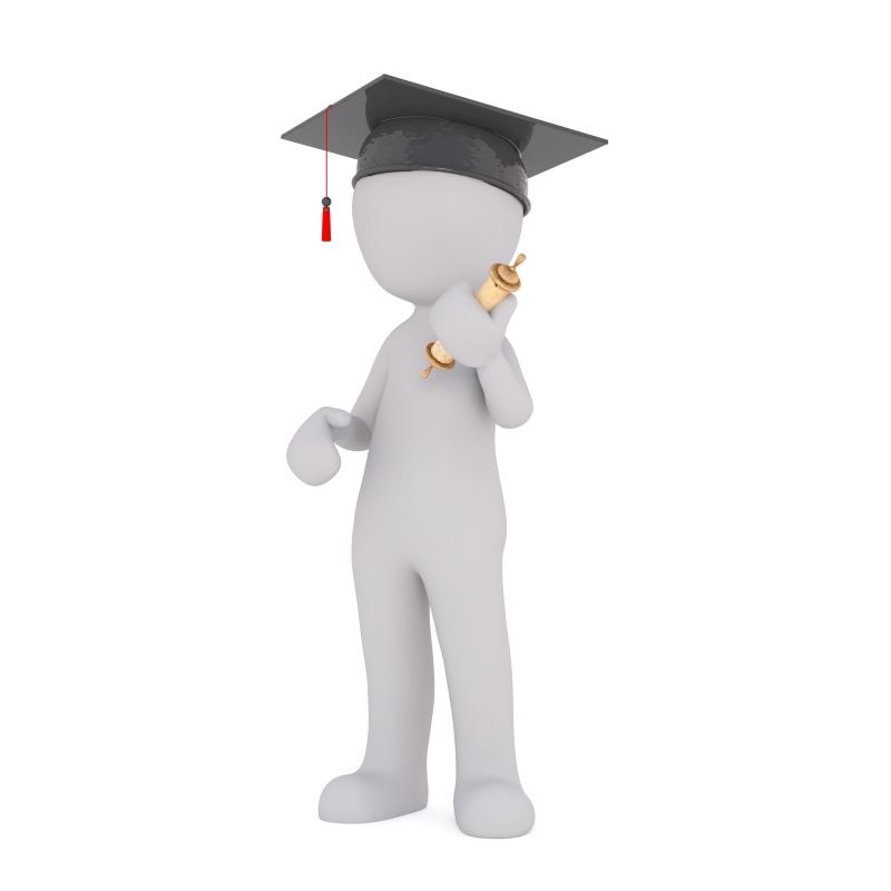 wearing, holding, illustration, 8K, student, model, creativity, art and craft, single object, degree, futuristic, graduation, hat, copy space, indoors