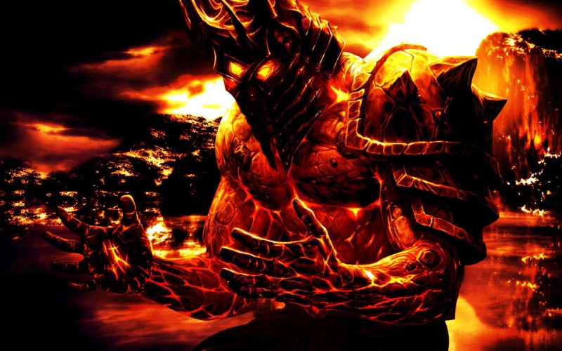 illustration, lich, fire, hd, video games, king, monster, wow, warcraft, 720P, world