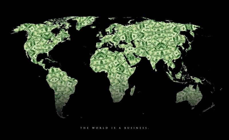 us, western script, global communications, globe - man made object, planet earth, Money, map, world map, business, physical geography, close-up, Money