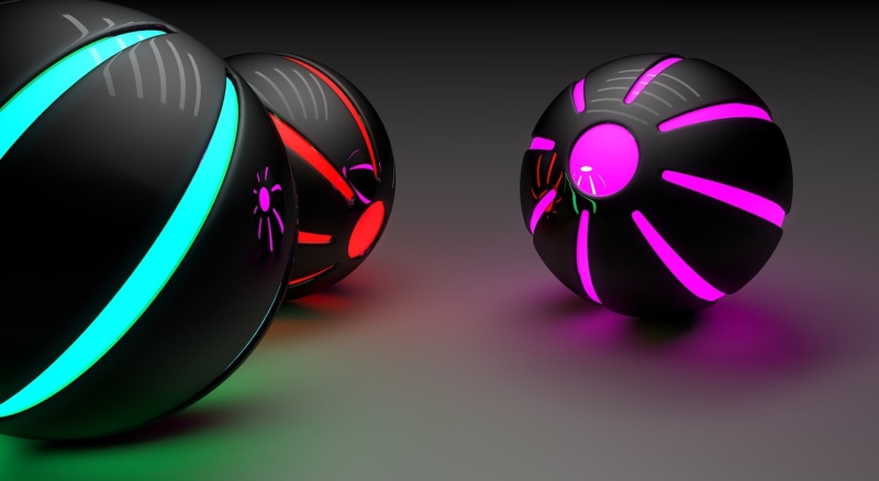 Balls, sphere, studio shot, circle, spheres, design, 3D, shape, geometric shape, luxury, black background, illuminated, Colors, indoors, glowing, pink color