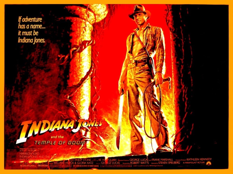 text, human representation, 480P, book, Harrison Ford, art and craft, western script, non-western script, Indiana Jones and the Temple of Doom, sculpture
