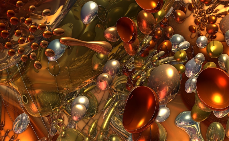 full frame, christmas ornament, bubbles, Artistic, gray, sphere, 4K, 3dfractal, kitchen utensil, indoors, raytracing, Fractals, abstractart, mandelbulb3d