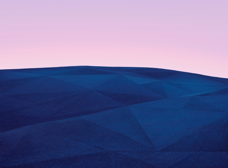 Simple, Creative, polygons, Blue, photocomposition, Geometry, 2K, Color, Landscape, Design, Aero, Minimal, Hill, digitalart