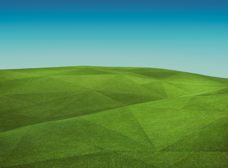 horizon, sky, green color, beauty in nature, springtime, Aero, Landscape, clear sky, blue, Design, photocomposition, Hill, polygons, environment, 2K, rolling landscape