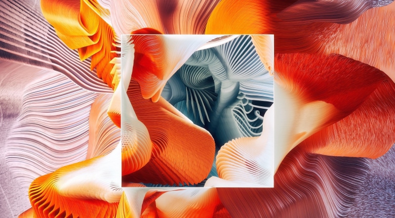 biology, multi colored, close-up, group of objects, vibrant color, Artistic, orange color, digitalart, full frame, Square, 2K, striations, creativity
