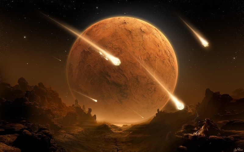planets, stars, shower, meteor, 720P
